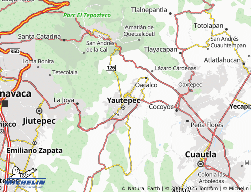 Carte MICHELIN Villarreal Yautepec VI - ViaMichelin