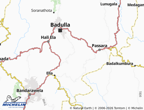 MICHELIN Beddegama map - ViaMichelin