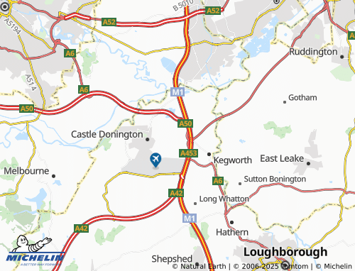 MICHELIN Lockington-Hemington map - ViaMichelin