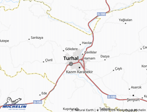 MICHELIN Bahar map - ViaMichelin