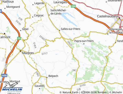 Mappa MICHELIN Mézerville - ViaMichelin