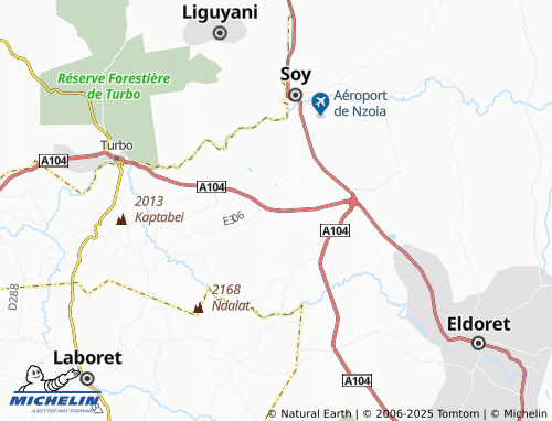 MICHELIN Jua Kali map - ViaMichelin