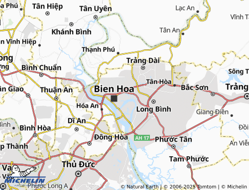 MICHELIN Thống Nhất map - ViaMichelin