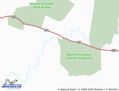 Carte MICHELIN Bamadoukounda - ViaMichelin