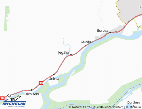 Mappa MICHELIN Jegălia - ViaMichelin