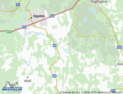MICHELIN Jūdaži map - ViaMichelin
