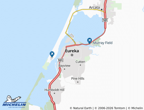 Mappa MICHELIN Eureka - ViaMichelin