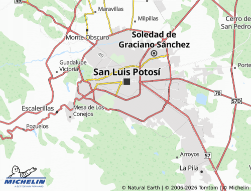 MICHELIN-Landkarte Bolívar - ViaMichelin