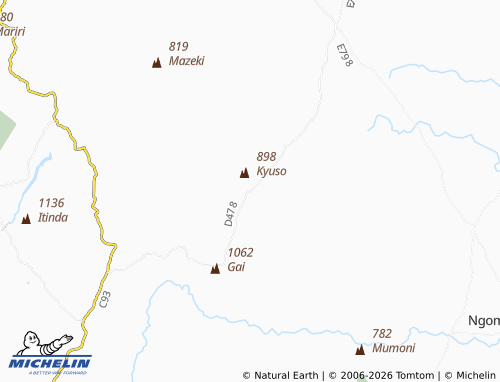MICHELIN Kyuso map - ViaMichelin