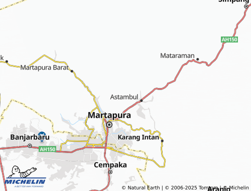 MICHELIN Sungai Tuan Ilir map - ViaMichelin