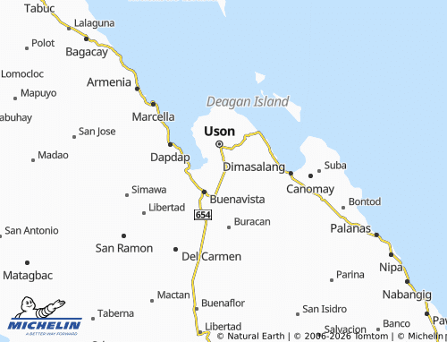MICHELIN Quezon map - ViaMichelin