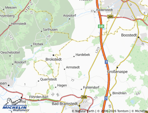 MICHELIN Hardebek map - ViaMichelin