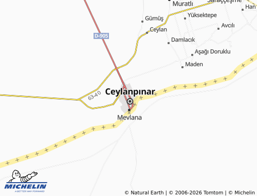 MICHELIN Ensar map - ViaMichelin