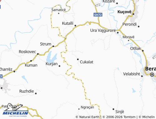 MICHELIN Cukalat map - ViaMichelin