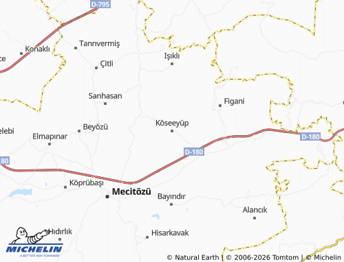 Mappa MICHELIN Köseeyüp - ViaMichelin