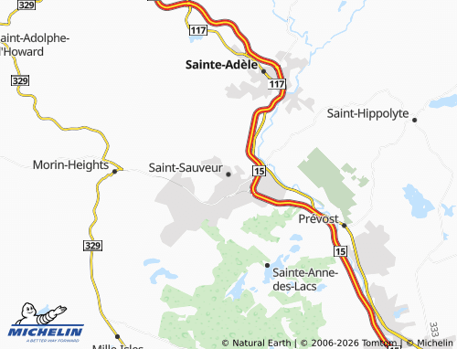 Kaart MICHELIN Saint-Sauveur - ViaMichelin
