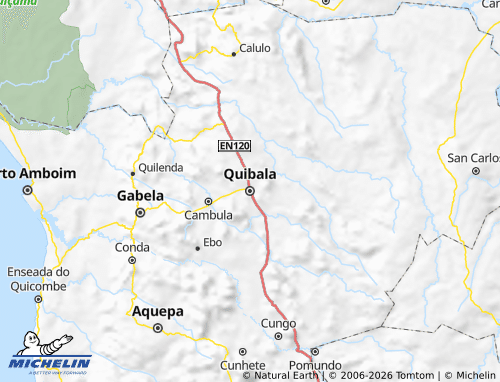 Mappa MICHELIN Quibala - ViaMichelin