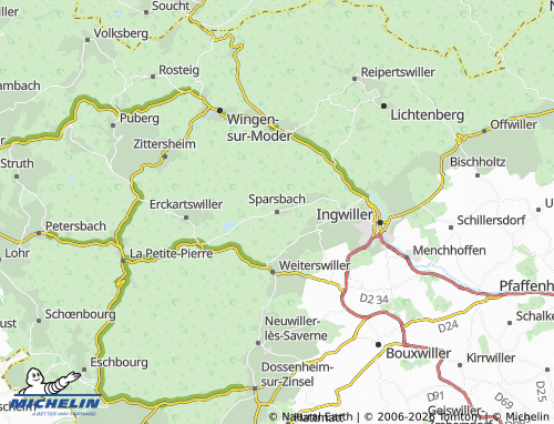 Kaart MICHELIN Sparsbach - ViaMichelin