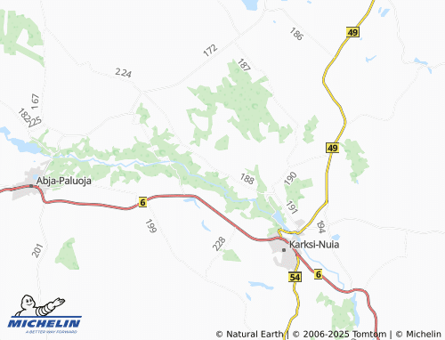MICHELIN Allaste map - ViaMichelin