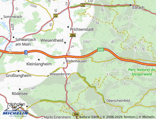 Mapa MICHELIN Abtswind - ViaMichelin