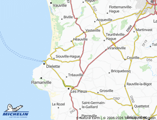 Mapa MICHELIN Helleville - ViaMichelin