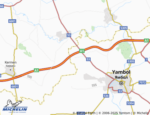 MICHELIN Hadzhidimitrovo map - ViaMichelin