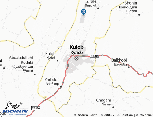 MICHELIN Kulob map - ViaMichelin