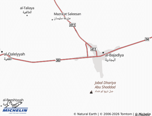 MICHELIN-Landkarte al-Rafee'ah - ViaMichelin
