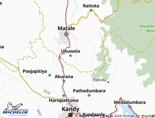 MICHELIN Kureewela map - ViaMichelin