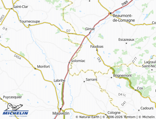 Mappa MICHELIN Maubec - ViaMichelin