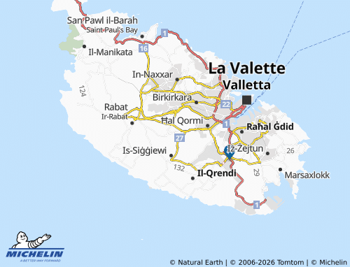 Mapa MICHELIN Ħaż-Żebbuġ - ViaMichelin