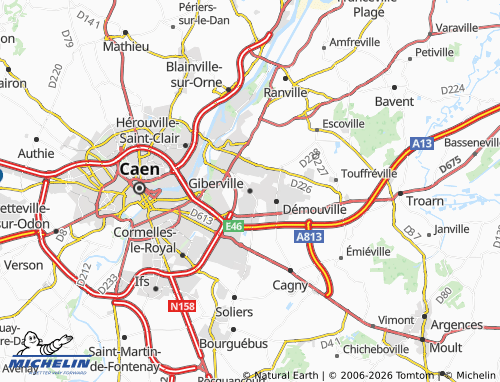 Carte MICHELIN Giberville - ViaMichelin
