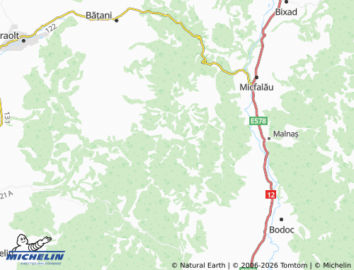 MICHELIN Valea Zălanului map - ViaMichelin