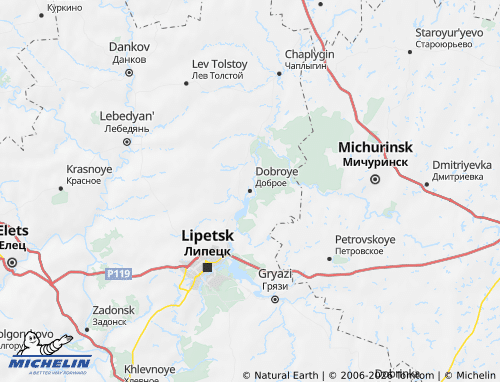 MICHELIN-Landkarte Dobrowski Rajon - ViaMichelin