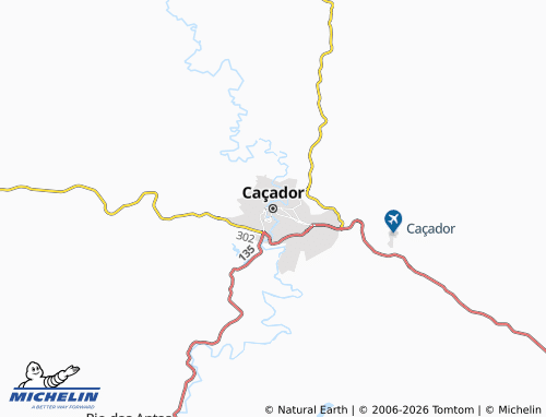Mapa MICHELIN Caçador - ViaMichelin