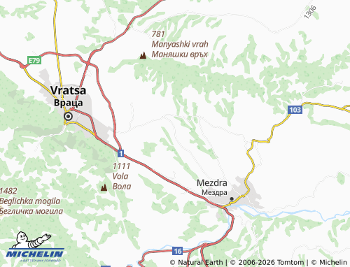 MICHELIN Krapets map - ViaMichelin
