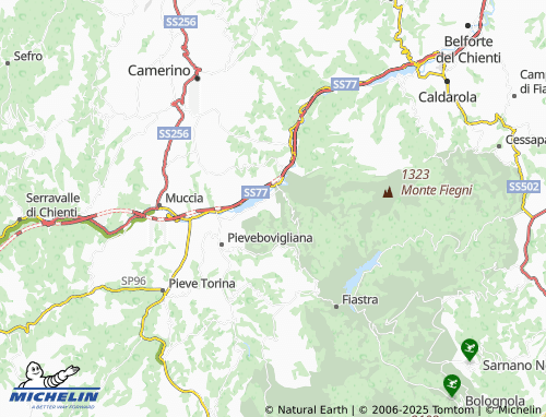 MICHELIN Fiano map - ViaMichelin
