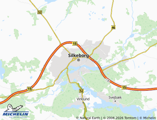 Mappa MICHELIN Silkeborg - ViaMichelin