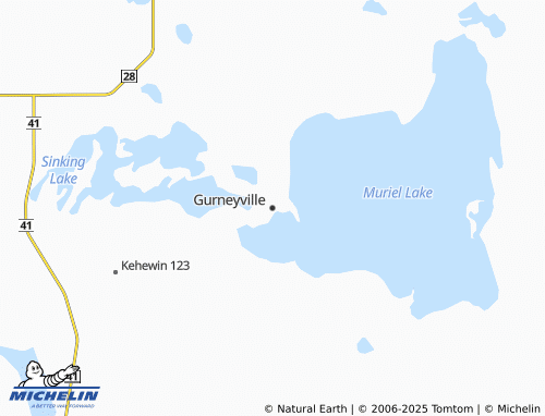 MICHELIN Gurneyville map - ViaMichelin