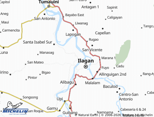 MICHELIN Naguilian Sur map - ViaMichelin