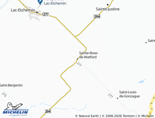 MICHELIN Sainte-Rose-de-Watford map - ViaMichelin