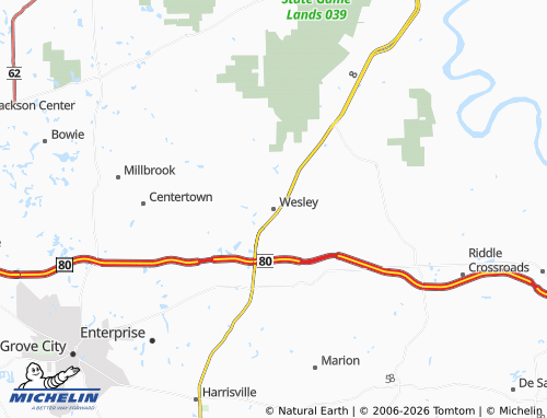 Mappa MICHELIN Wesley - ViaMichelin