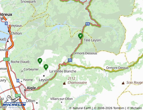 Mapa MICHELIN Ormont-Dessous - ViaMichelin