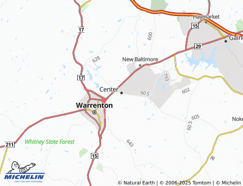 MICHELIN Center map - ViaMichelin