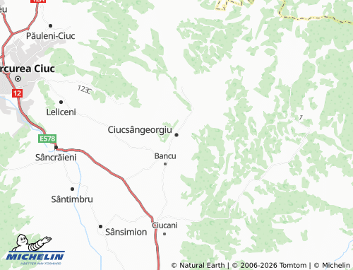 Mappa MICHELIN Ciucsângeorgiu - ViaMichelin