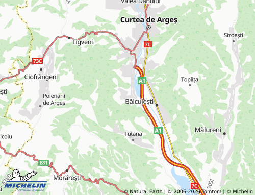 MICHELIN Valea Lui Enache map - ViaMichelin