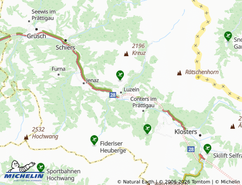Mapa MICHELIN Luzein - ViaMichelin