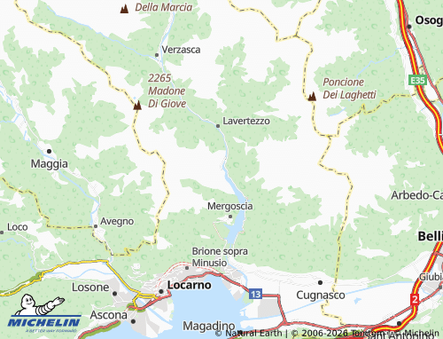 Mapa MICHELIN Corippo - ViaMichelin