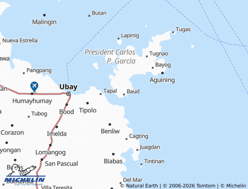 MICHELIN Baud map - ViaMichelin