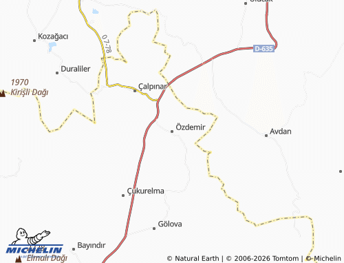 MICHELIN Özdemir map - ViaMichelin